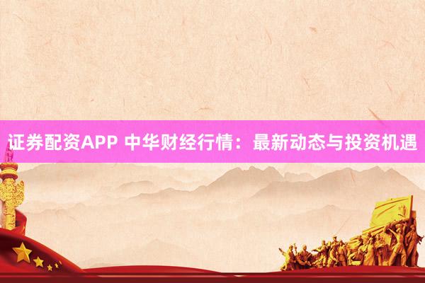 证券配资APP 中华财经行情：最新动态与投资机遇