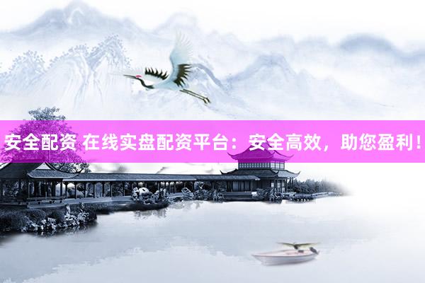 安全配资 在线实盘配资平台：安全高效，助您盈利！